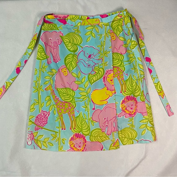 Lilly Pulitzer Vintage Wild Animals Skirt Small - Picture 1 of 9